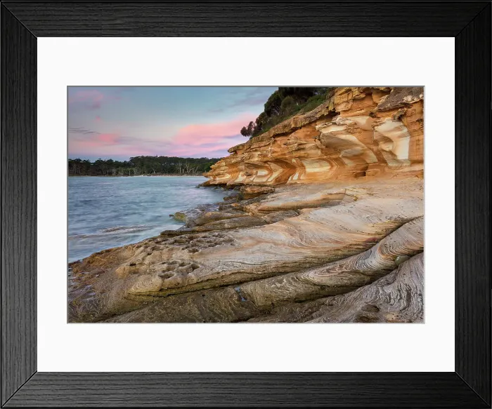 Framed Print : Australia, Tasmania, Maria Island Nationa Park, Painted Cliffs Framed Print : Australia, Tasmania, Maria Island Nationa Park, Painted Cliffs