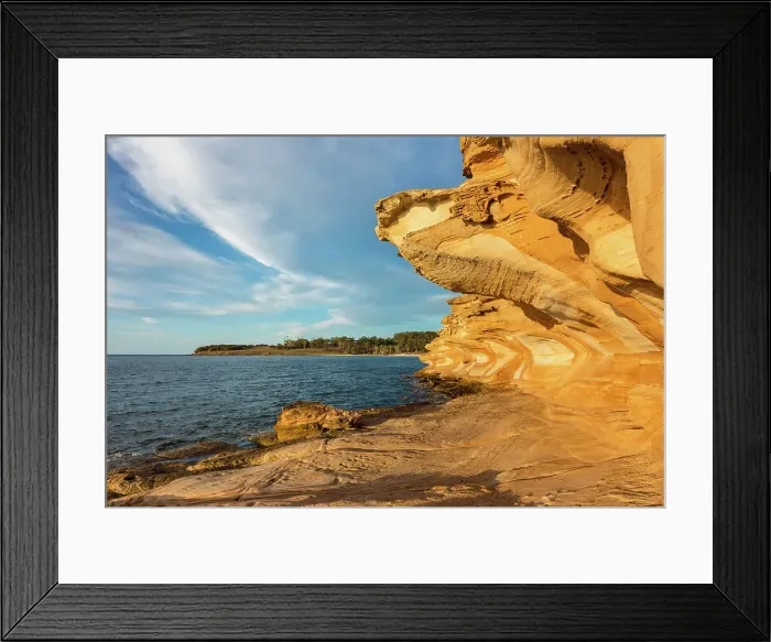 Framed Print : Australia, Tasmania, Maria Island Nationa Park, Painted Cliffs Framed Print : Australia, Tasmania, Maria Island Nationa Park, Painted Cliffs