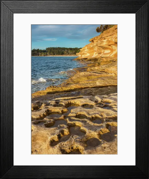 Framed Print : Australia, Tasmania, Maria Island Nationa Park, Painted Cliffs Framed Print : Australia, Tasmania, Maria Island Nationa Park, Painted Cliffs