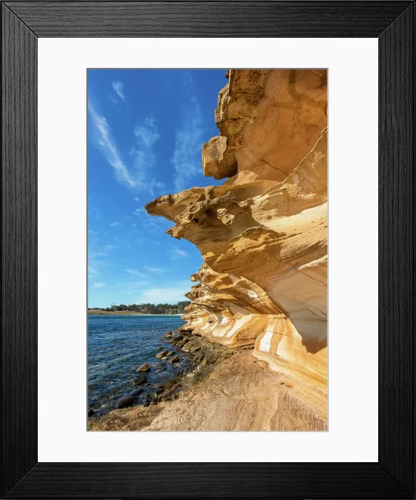 Framed Print : Australia, Tasmania, Maria Island Nationa Park, Painted Cliffs Framed Print : Australia, Tasmania, Maria Island Nationa Park, Painted Cliffs