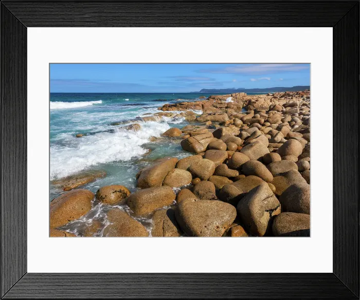 Framed Print : Australia, Tasmania, Freycinet National Park, Friendly Beaches