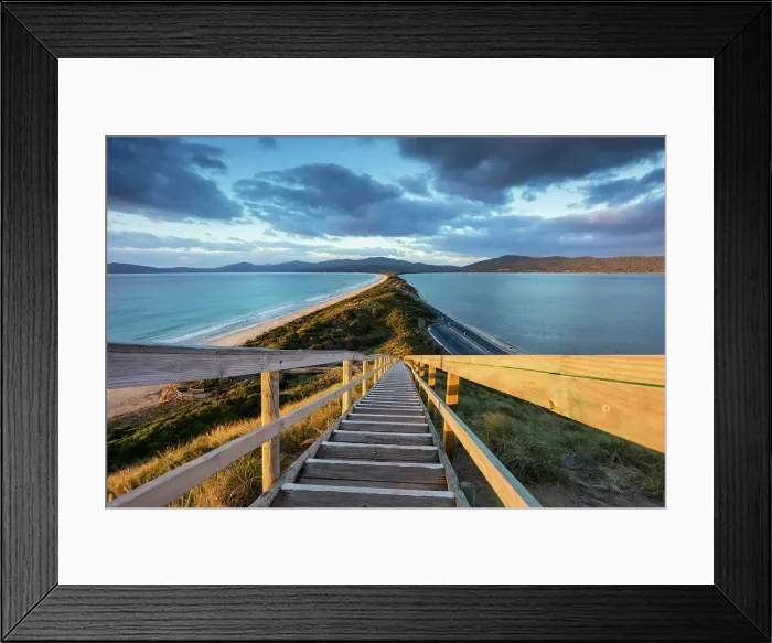 Framed Print : Australia, Tasmania, Bruny Island, The Neck Framed Print : Australia, Tasmania, Bruny Island, The Neck