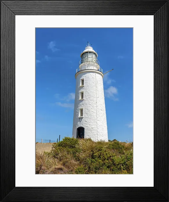 Framed Print : Australia, Tasmania, Bruny Island, Cape Bruny lighthouse