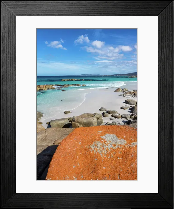 Framed Print : Australia, Tasmania, Bay of Fires Framed Print : Australia, Tasmania, Bay of Fires
