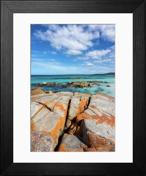 Framed Print : Australia, Tasmania, Bay of Fires Framed Print : Australia, Tasmania, Bay of Fires