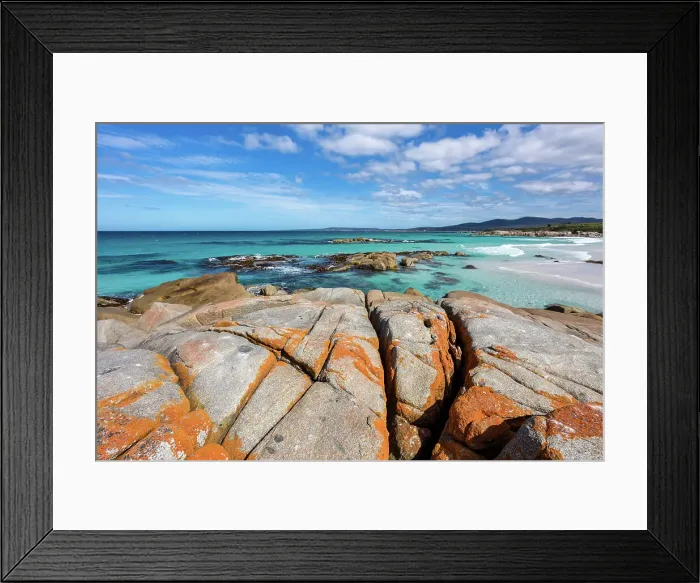 Framed Print : Australia, Tasmania, Bay of Fires Framed Print : Australia, Tasmania, Bay of Fires