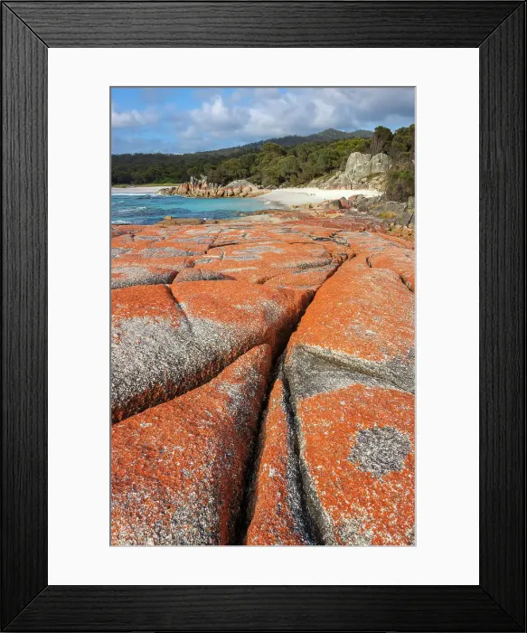 Framed Print : Australia, Tasmania, Bay of Fires Framed Print : Australia, Tasmania, Bay of Fires