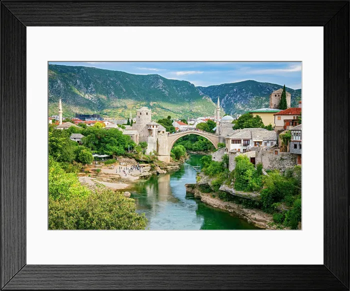 Framed Print : Stari Most, Old Bridge, Neretva River Mostar, Bosnia Herzegovina, Balkans Framed Print : Stari Most, Old Bridge, Neretva River Mostar, Bosnia Herzegovina, Balkans