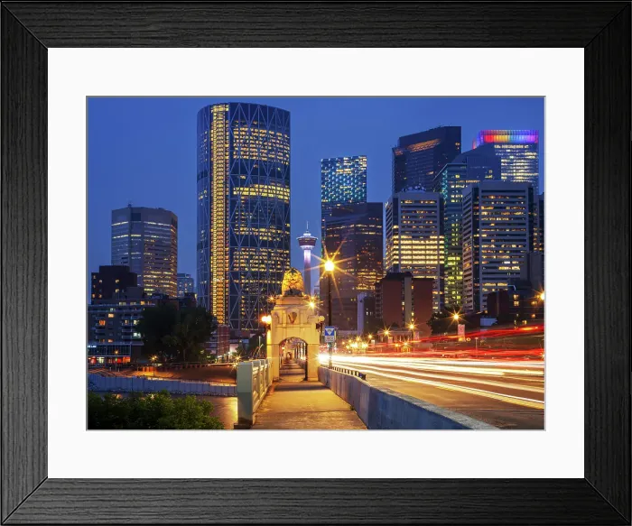 Framed Print : Calgary Downtown, Alberta, Canada Framed Print : Calgary Downtown, Alberta, Canada