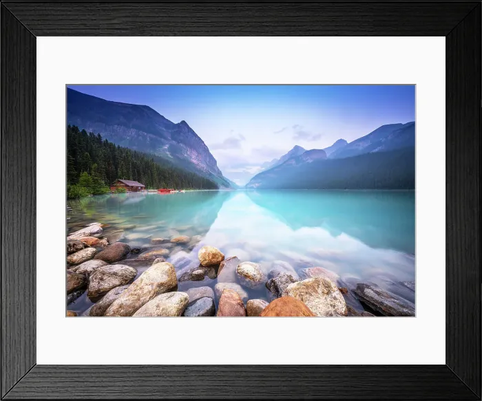 Framed Print : Lake Louise Beautiful Nature and Tranquility Banff National Park, Alberta, Canada Framed Print : Lake Louise Beautiful Nature and Tranquility Banff National Park, Alberta, Canada
