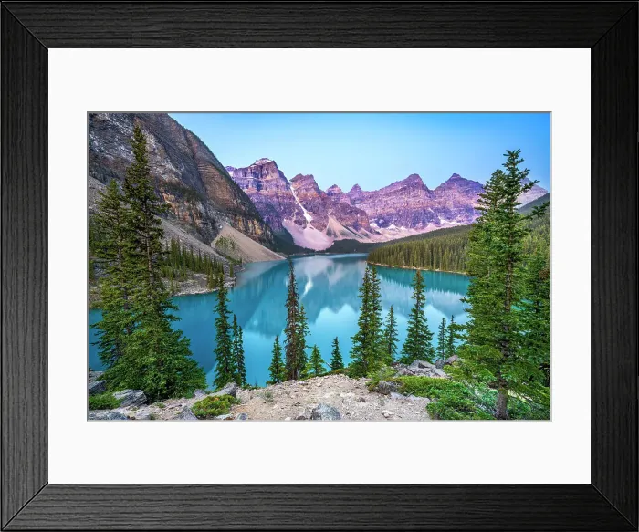 Framed Print : Moraine Lake during summer in Banff National Park, Canadian Rockies, Alberta, Canada. Banff National Park, Alberta, Canada Framed Print : Moraine Lake during summer in Banff National Park, Canadian Rockies, Alberta, Canada. Banff National Park, Alberta, Canada