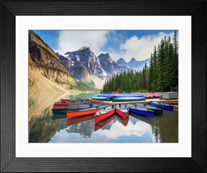 Framed Print : Sunset mood at Moraine Lake during summer in Banff National Park, Canadian Rockies, Alberta, Canada. Banff National Park, Alberta, Canada Framed Print : Sunset mood at Moraine Lake during summer in Banff National Park, Canadian Rockies, Alberta, Canada. Banff National Park, Alberta, Canada