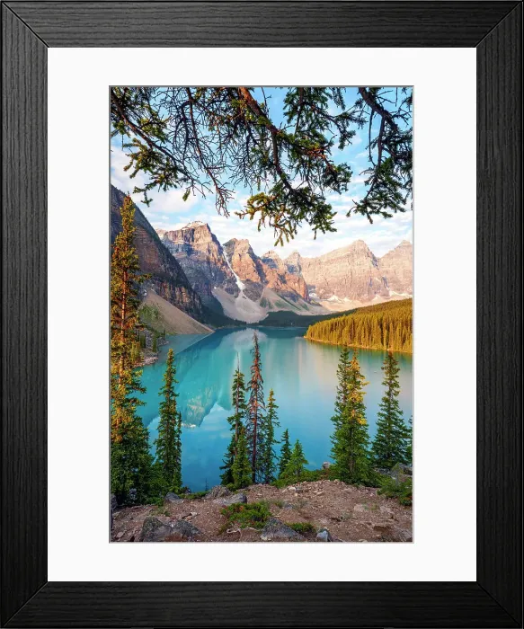 Framed Print : Moraine Lake during summer in Banff National Park, Canadian Rockies, Alberta, Canada. Banff National Park, Alberta, Canada Framed Print : Moraine Lake during summer in Banff National Park, Canadian Rockies, Alberta, Canada. Banff National Park, Alberta, Canada