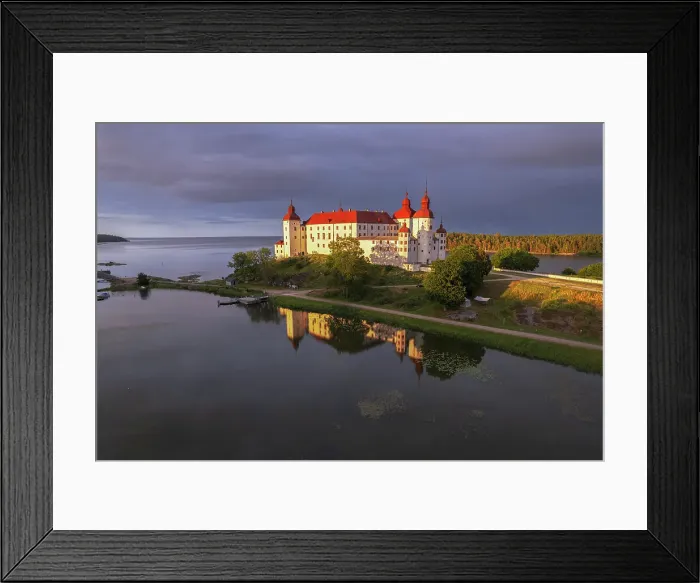 Framed Print : Lacko castle built on the water edge of the lake Vanern, Ostergotlan county, Gotaland region, Sweden Framed Print : Lacko castle built on the water edge of the lake Vanern, Ostergotlan county, Gotaland region, Sweden