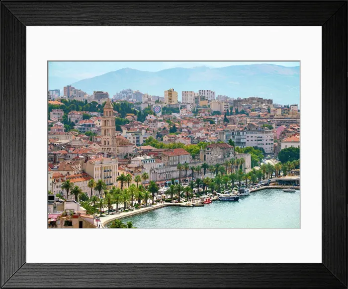 Framed Print : Split, Dalmatien, City View Croatia Framed Print : Split, Dalmatien, City View Croatia