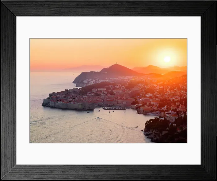 Framed Print : Dubrovnik, Dalmatia, UNESCO SITE Croatia