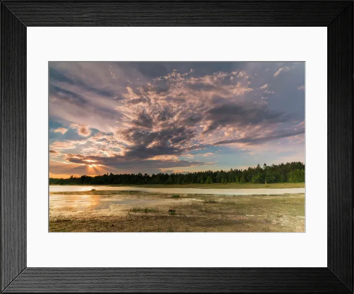 Framed Print : Sunset at Dorcas Bay on Lake Huron in Bruce Peninsula National Park, Ontario, Canada Framed Print : Sunset at Dorcas Bay on Lake Huron in Bruce Peninsula National Park, Ontario, Canada