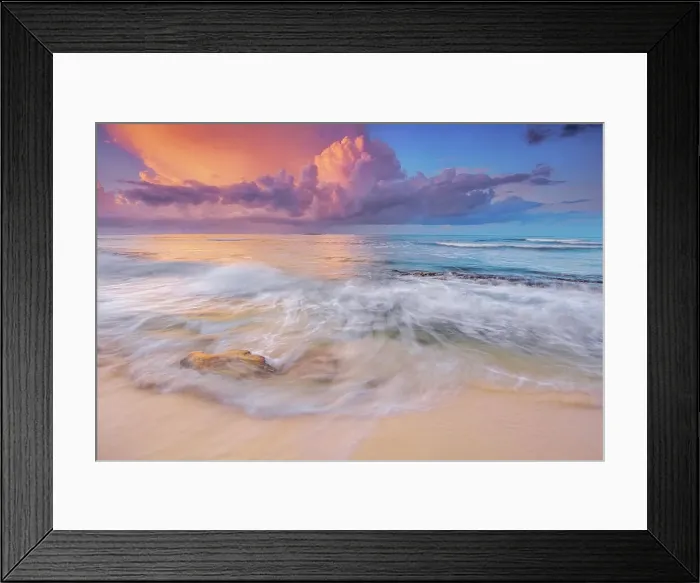 Framed Print : Daybreak at Concuelos Beach on the Caribbean Sea at Grand Cayman, British West Indies Framed Print : Daybreak at Concuelos Beach on the Caribbean Sea at Grand Cayman, British West Indies