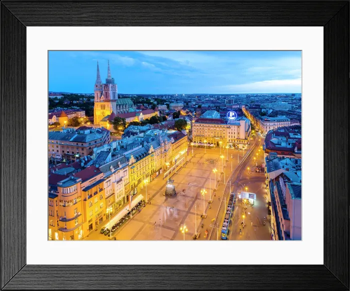 Framed Print : Zagreb, Capital, City View Croatia Framed Print : Zagreb, Capital, City View Croatia