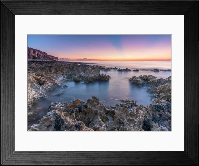 Framed Print : Sunrise over the ironshore at Pollard Bay on Cayman Brac, Cayman Islands, British West Indies Framed Print : Sunrise over the ironshore at Pollard Bay on Cayman Brac, Cayman Islands, British West Indies