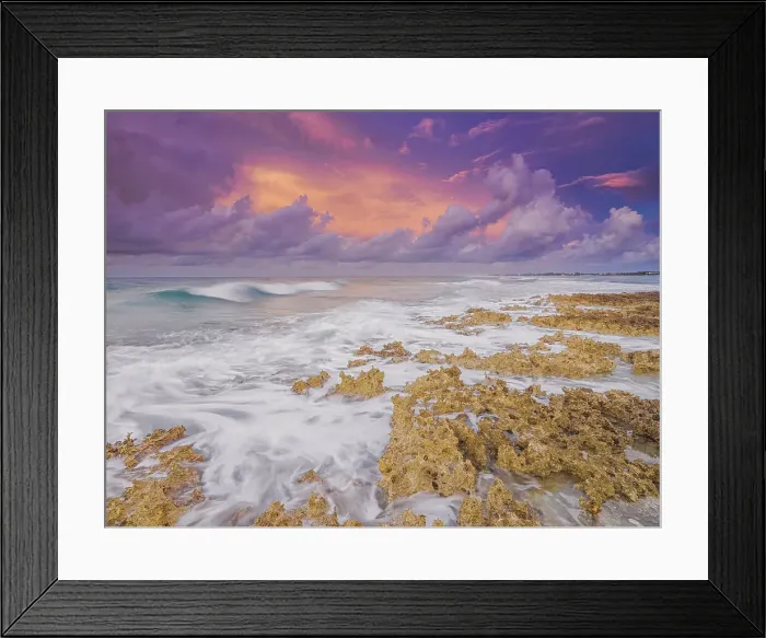 Framed Print : Daybreak on the Caribbean Sea at Grand Cayman, Cayman Islands, British West Indies Framed Print : Daybreak on the Caribbean Sea at Grand Cayman, Cayman Islands, British West Indies
