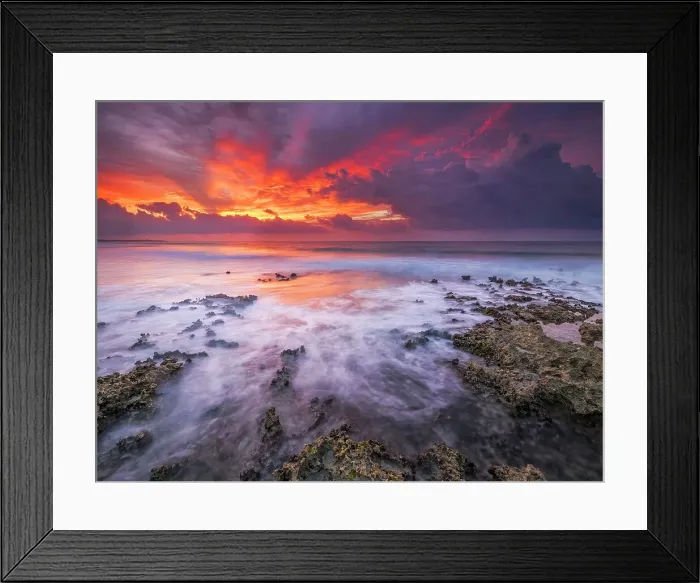 Framed Print : Daybreak on the Caribbean Sea, Grand Cayman, Cayman Islands, British West Indies Framed Print : Daybreak on the Caribbean Sea, Grand Cayman, Cayman Islands, British West Indies