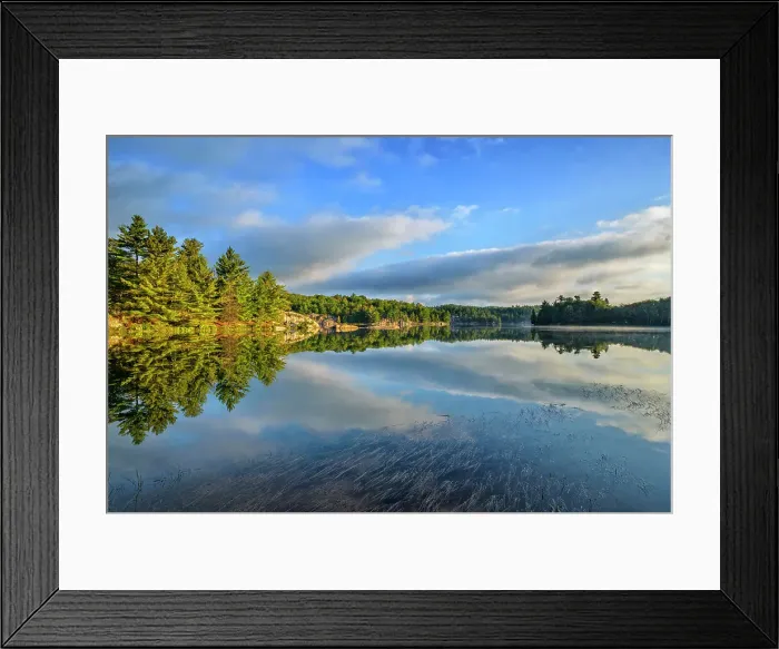 Framed Print : Early morning light on George Lake in Killarney Provincial Park, Ontario, Canada Framed Print : Early morning light on George Lake in Killarney Provincial Park, Ontario, Canada
