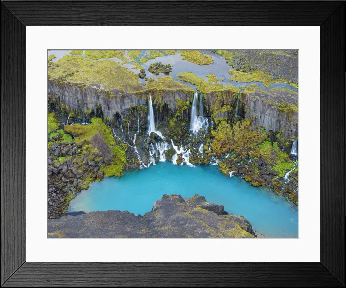 Framed Print : Aerial view of Sigoldugljufur canyon near to Landmannalaugar park, Iceland, Europe Framed Print : Aerial view of Sigoldugljufur canyon near to Landmannalaugar park, Iceland, Europe