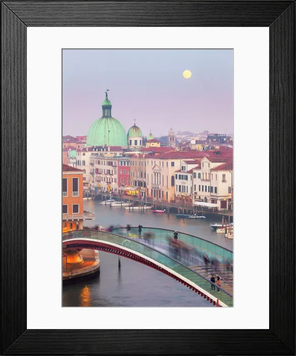 Framed Print : Ponte della Costituzione (Constitution bridge, also known Calatrava bridge) with Grand Canal and San Simeon Piccolo Church on the background. Venice, italy Framed Print : Ponte della Costituzione (Constitution bridge, also known Calatrava bridge) with Grand Canal and San Simeon Piccolo Church on the background. Venice, italy