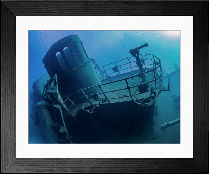 Framed Print : USS Kittiwake wreck off Seven Mile Beach, Grand Cayman, Cayman Islands, British West Indies