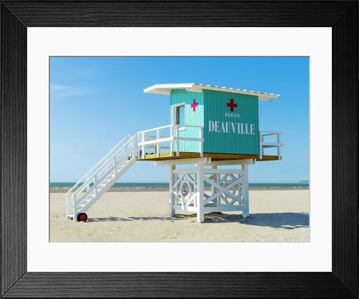 Framed Print : DEAUVILLE, Cote Fleurie, Calvados Normany, France Framed Print : DEAUVILLE, Cote Fleurie, Calvados Normany, France