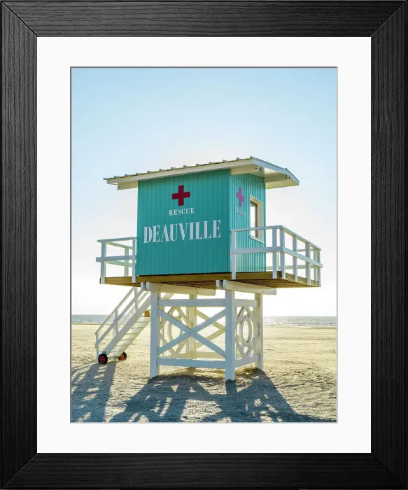 Framed Print : DEAUVILLE, Cote Fleurie, Calvados Normany, France Framed Print : DEAUVILLE, Cote Fleurie, Calvados Normany, France