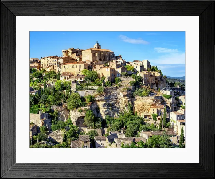 Framed Print : Gordes, Vaucluse Provence, Alpes Cotes d'Azur, France