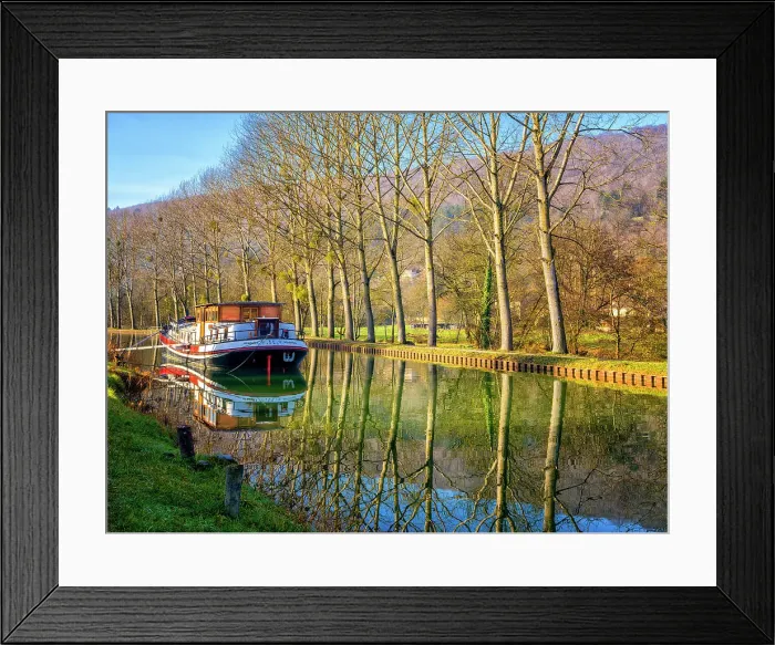 Framed Print : MS Niagara Cruise Ship, Fleurey sur Ouche, Cote D'Or, Burgundy, France Framed Print : MS Niagara Cruise Ship, Fleurey sur Ouche, Cote D'Or, Burgundy, France