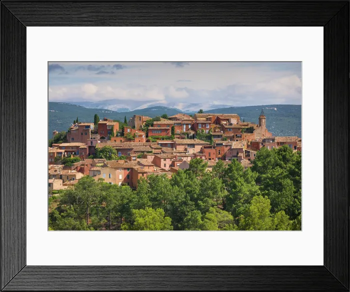 Framed Print : France, Provence, region Vaucluse, Roussillon village
