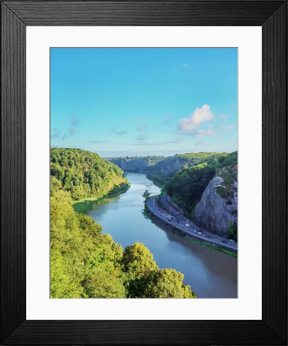 Framed Print : Avon Gorge, elevated view, Bristol, England, United Kingdom Framed Print : Avon Gorge, elevated view, Bristol, England, United Kingdom