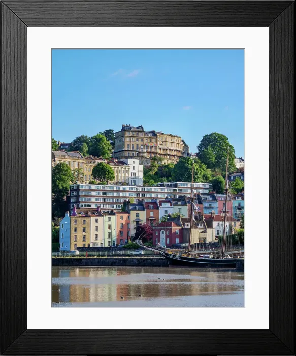 Framed Print : View over River Avon towards Clifton, Bristol, England, United Kingdom