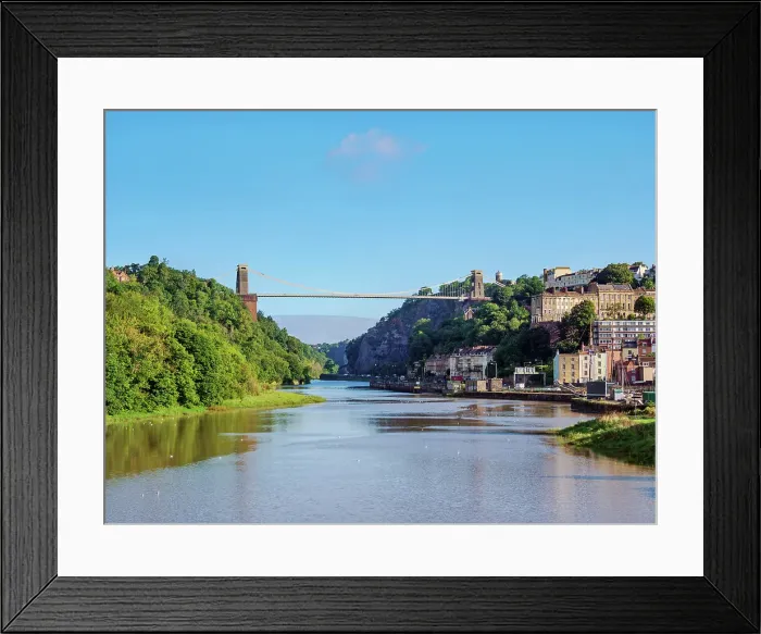 Framed Print : View over River Avon towards Clifton Suspension Bridge, Bristol, England, United Kingdom Framed Print : View over River Avon towards Clifton Suspension Bridge, Bristol, England, United Kingdom