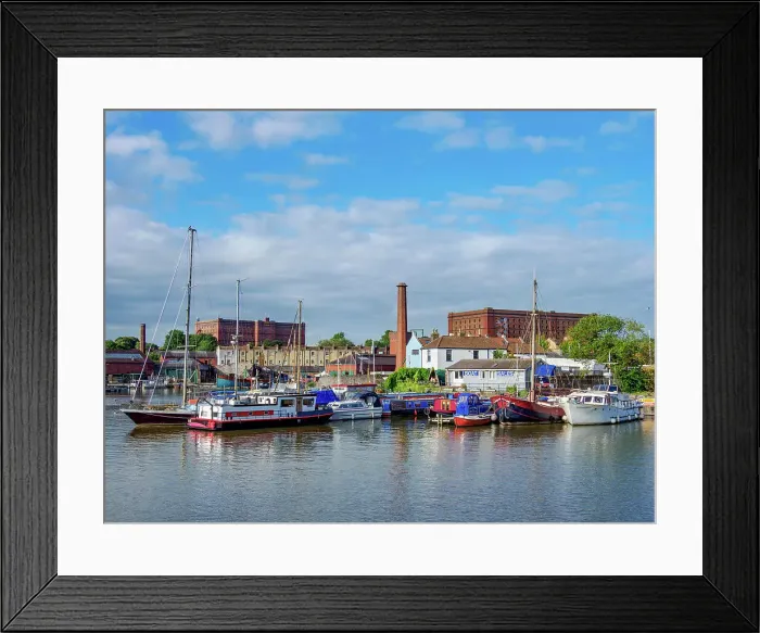 Framed Print : View towards the Underfall Yard, Floating Harbour, Bristol, England, United Kingdom
