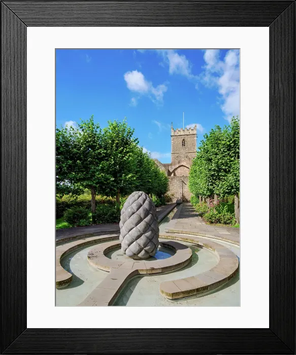 Framed Print : Round Pool and St Peter's Church, Castle Park, Bristol, England, United Kingdom Framed Print : Round Pool and St Peter's Church, Castle Park, Bristol, England, United Kingdom