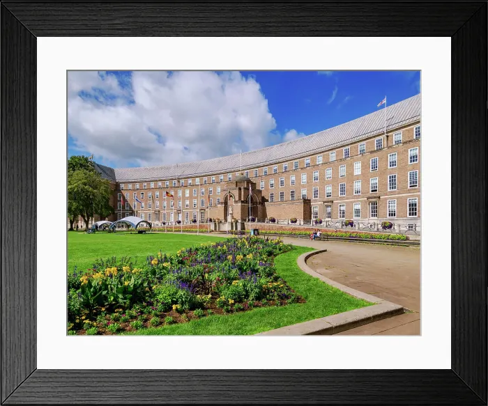 Framed Print : City Hall, College Green, Bristol, England, United Kingdom