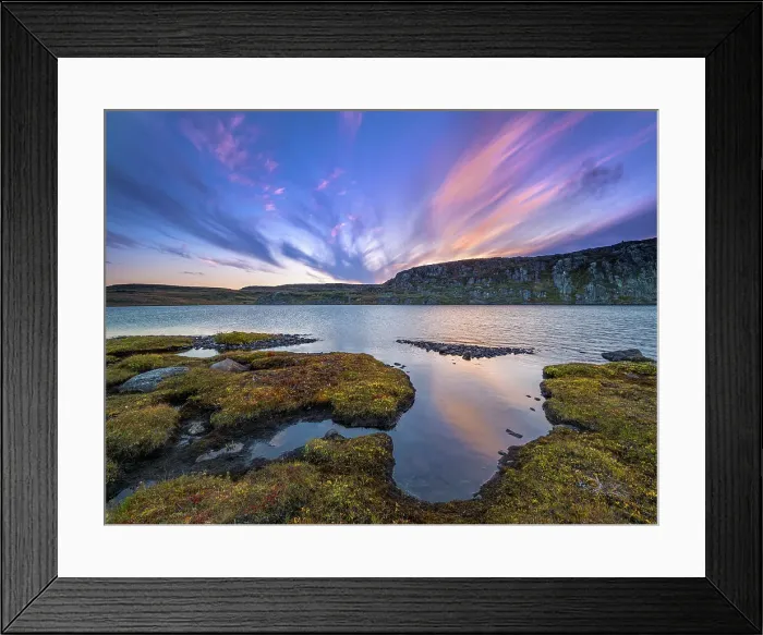 Framed Print : Sunset on Wolf Lake, Nunavik, Quebec, Canada Framed Print : Sunset on Wolf Lake, Nunavik, Quebec, Canada