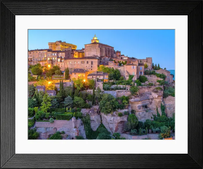 Framed Print : Gordes, Vaucluse Provence, Alpes Cotes d'Azur, France
