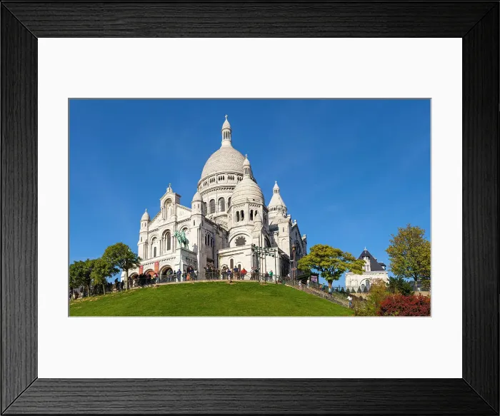 Framed Print : Sacre Coeur, Montmartre, Paris, France Framed Print : Sacre Coeur, Montmartre, Paris, France