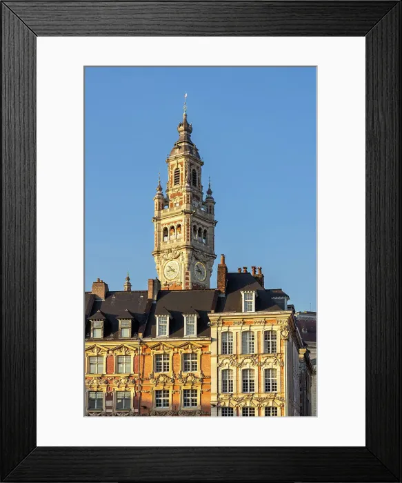 Framed Print : Lille Chamber of Commerce Belfry, Lille, France Framed Print : Lille Chamber of Commerce Belfry, Lille, France