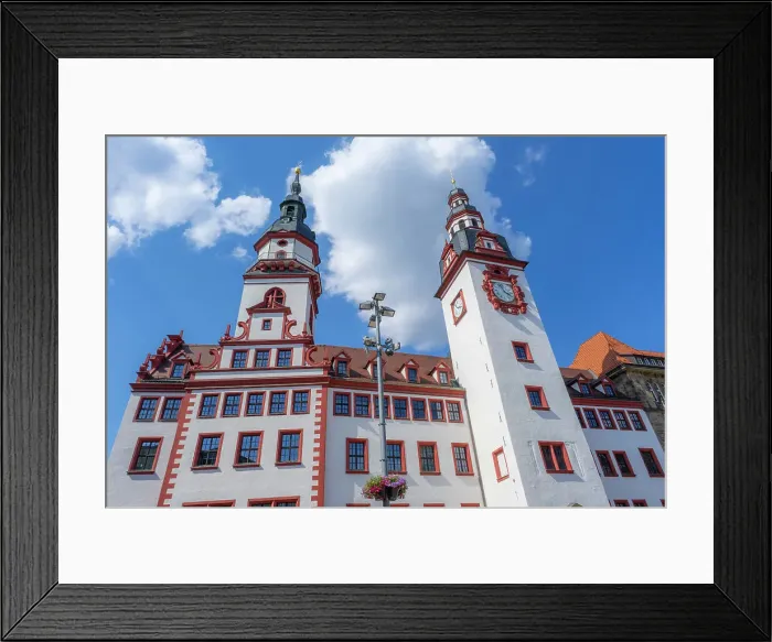 Framed Print : Altes Rathaus, Marktplatz, Chemnitz, Saxony, Germany