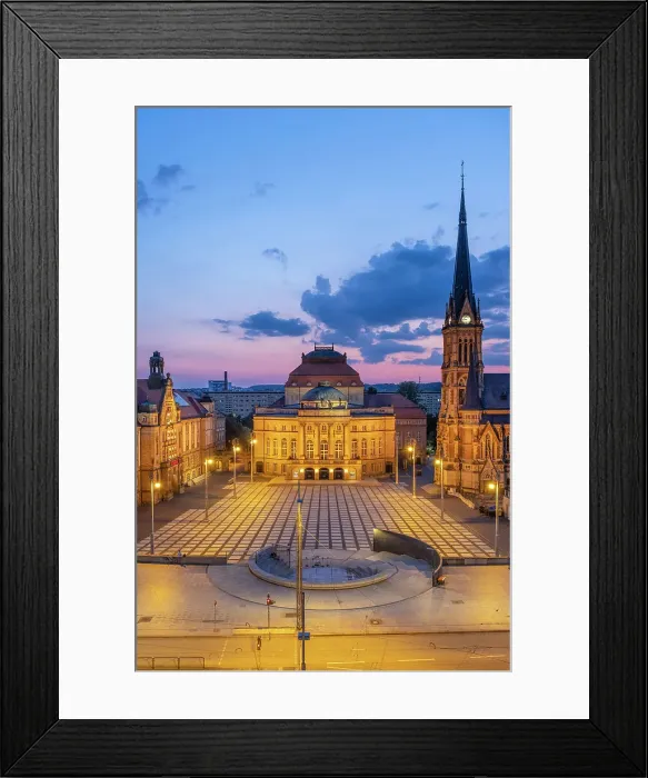 Framed Print : Opernhaus (Opera House), Theaterplatz, Chemnitz, Saxony, Germany Framed Print : Opernhaus (Opera House), Theaterplatz, Chemnitz, Saxony, Germany