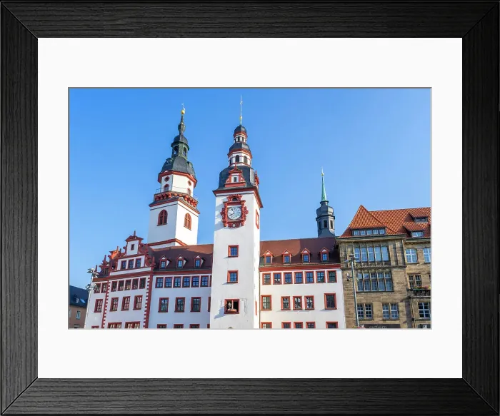 Framed Print : Altes Rathaus, Marktplatz, Chemnitz, Saxony, Germany