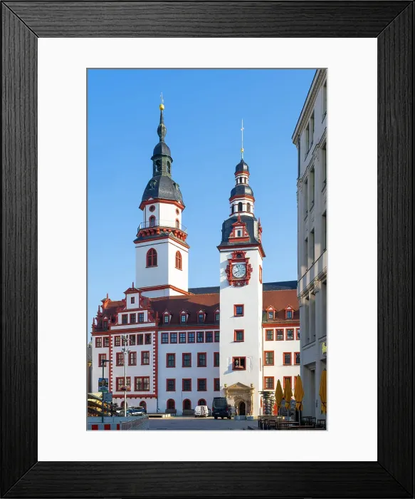 Framed Print : Altes Rathaus, Marktplatz, Chemnitz, Saxony, Germany