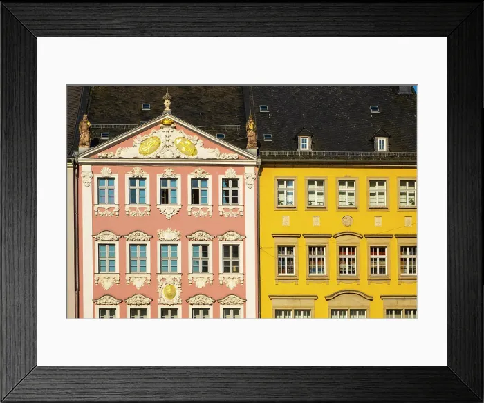 Framed Print : Marktplatz, Chemnitz, Saxony, Germany